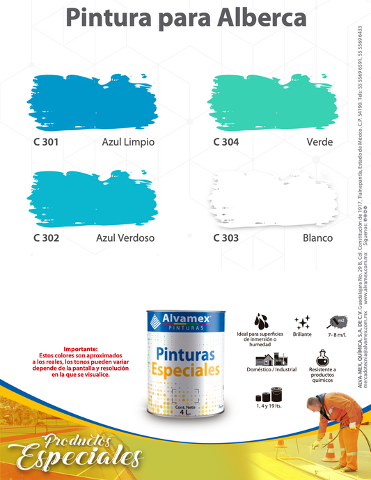 Pintura para Alberca / ALB300-304